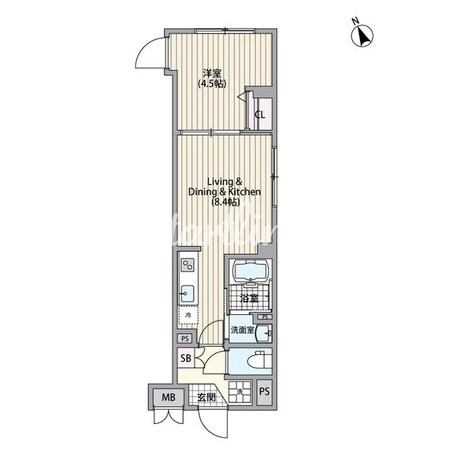 エルファーロ恵比寿の物件間取画像